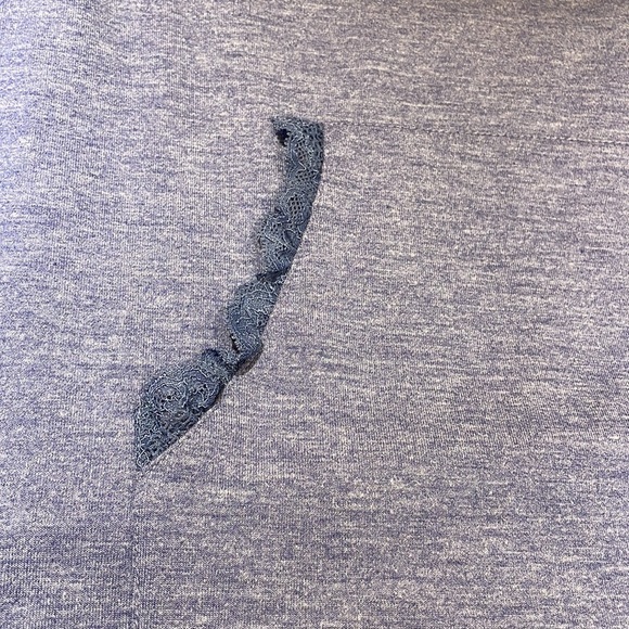 LOGO Lounge purple blue size Medium sweatshirt kangaroo pocket with lace detail - Picture 10 of 11